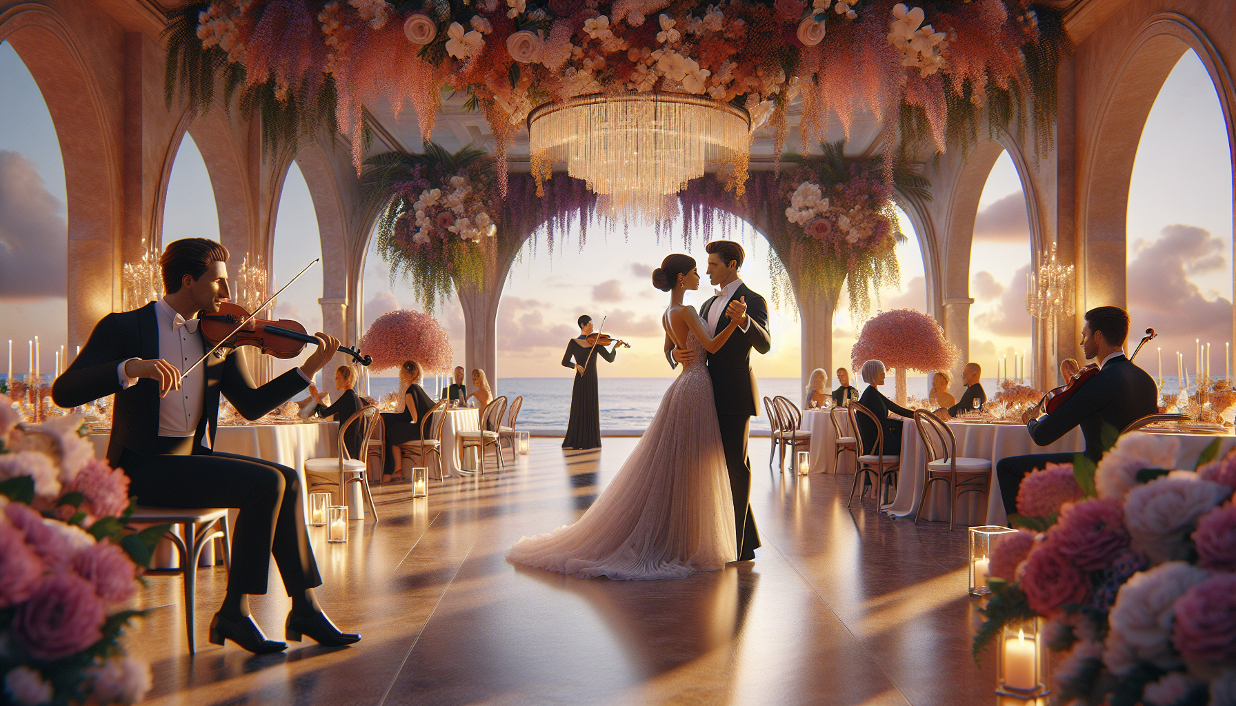 Father-daughter dance preparation in Palm Beach with Gala Ballroom