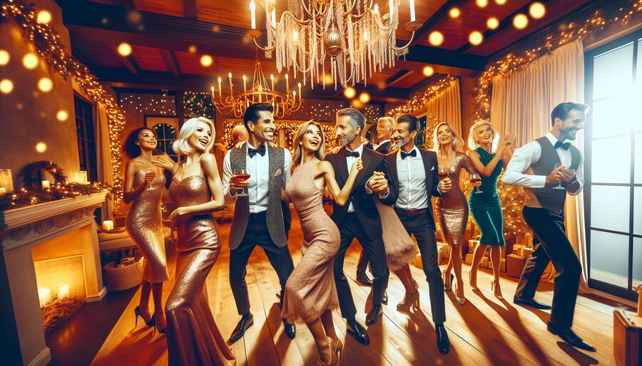Group dance lessons at home for holiday parties in Palm Beach County