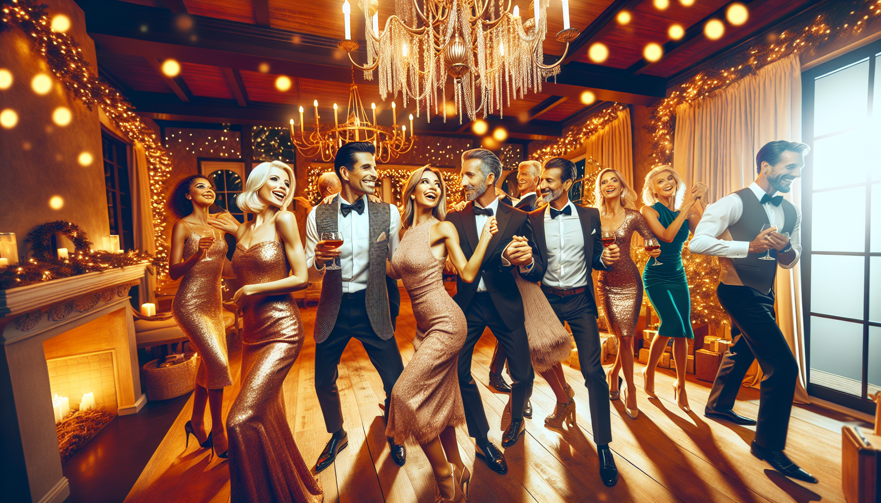 Group dance lessons at home for holiday parties in Palm Beach County