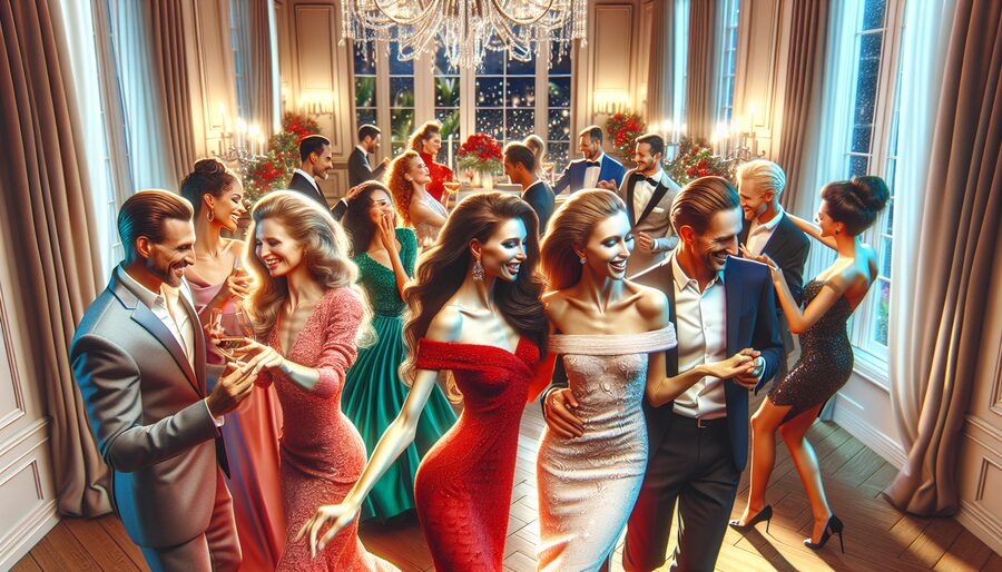 Multi-generational dancing at Palm Beach family reunions with Gala Ballroom