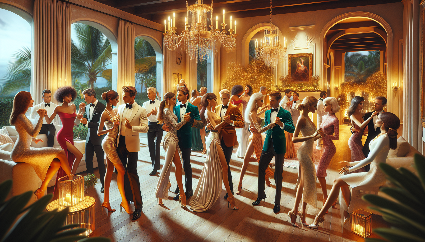 New Year's Eve comparison in Palm Beach: staying in vs. going out