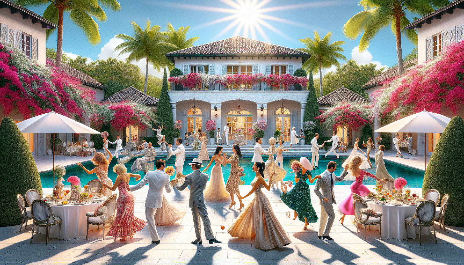 Outdoor party planning with live entertainment in Palm Beach County