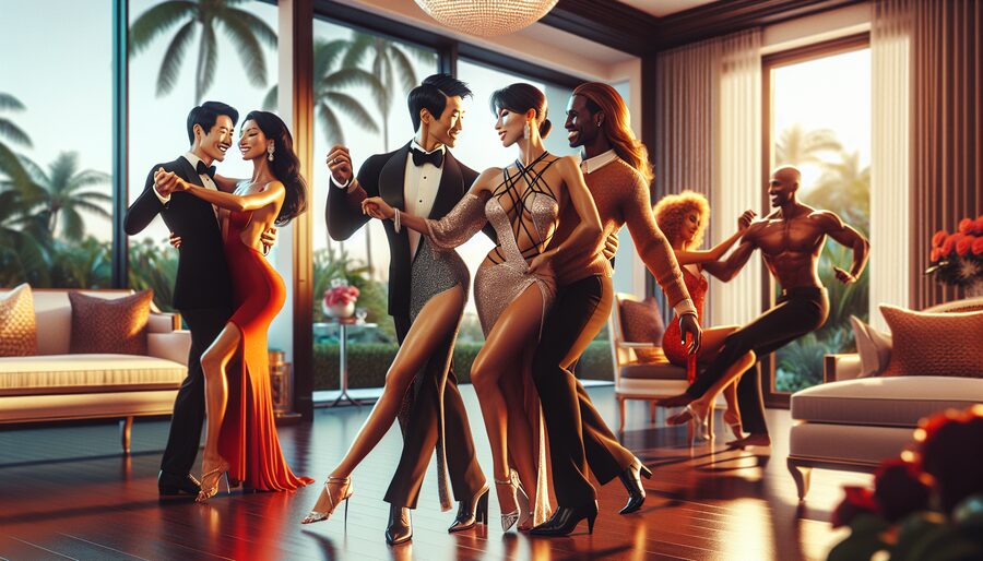 Palm Beach ballroom dancing preparation for spring gala