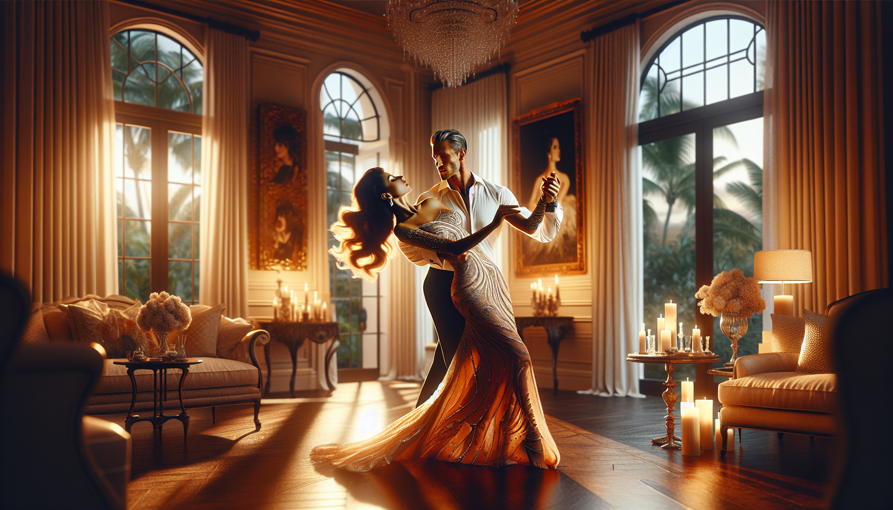 Romantic marriage proposal in Palm Beach with live violin performance and dance