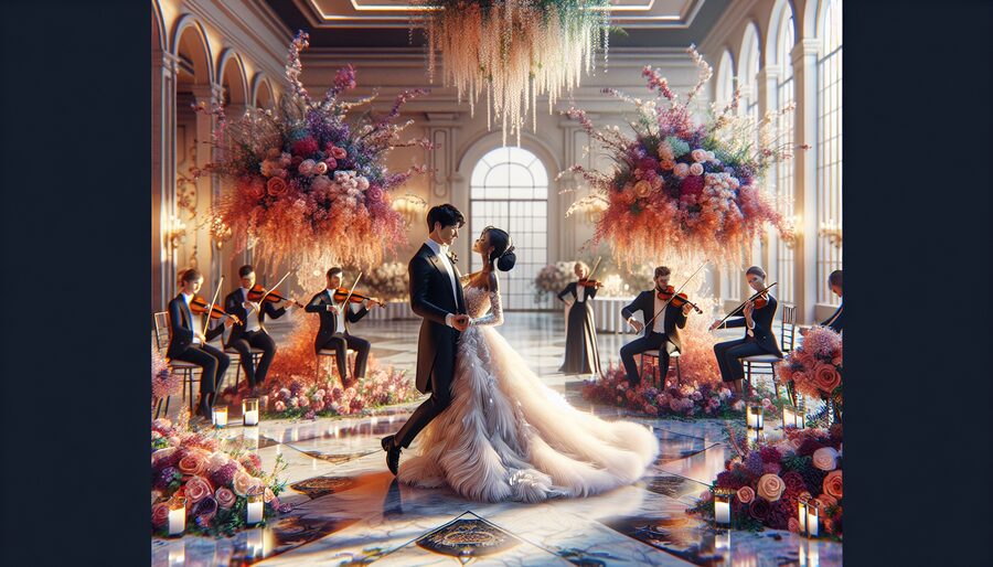 Spring wedding group dance lessons for bridal parties in Palm Beach County