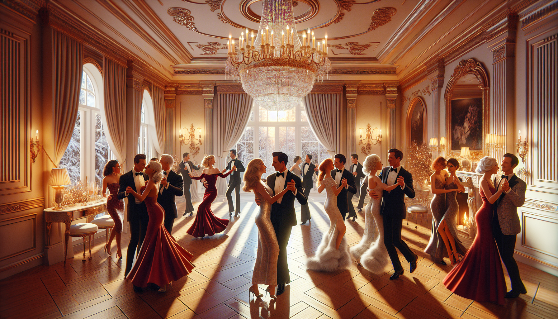 Latin dance party at home in Palm Beach