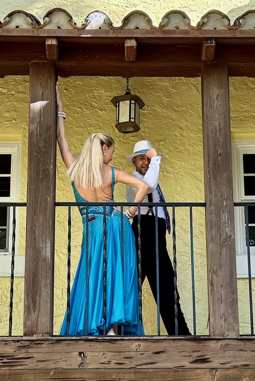 Romantic ballroom waltz performance at luxury wedding reception